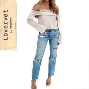 ✨ Lovervet’s High-Rise Straight Leg Denim Jeans | Size 24 / 0 | Like New ✨